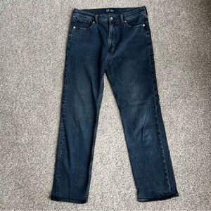 Gap Weathered Black High Rise Straight Leg Jeans, Size 10/30R